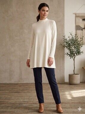 Zenana Outfitters Long Sleeve Tunic With Pockets